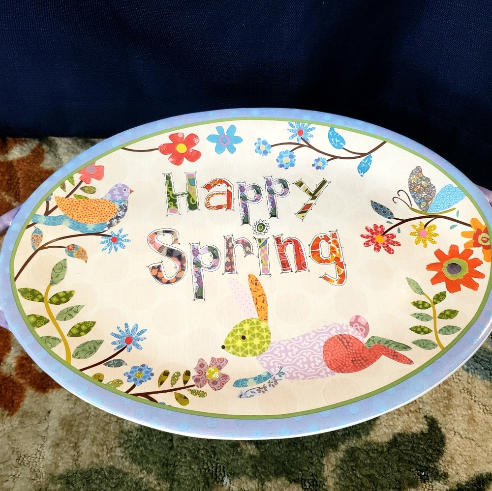 Cracker Barrel Happy Spring platter